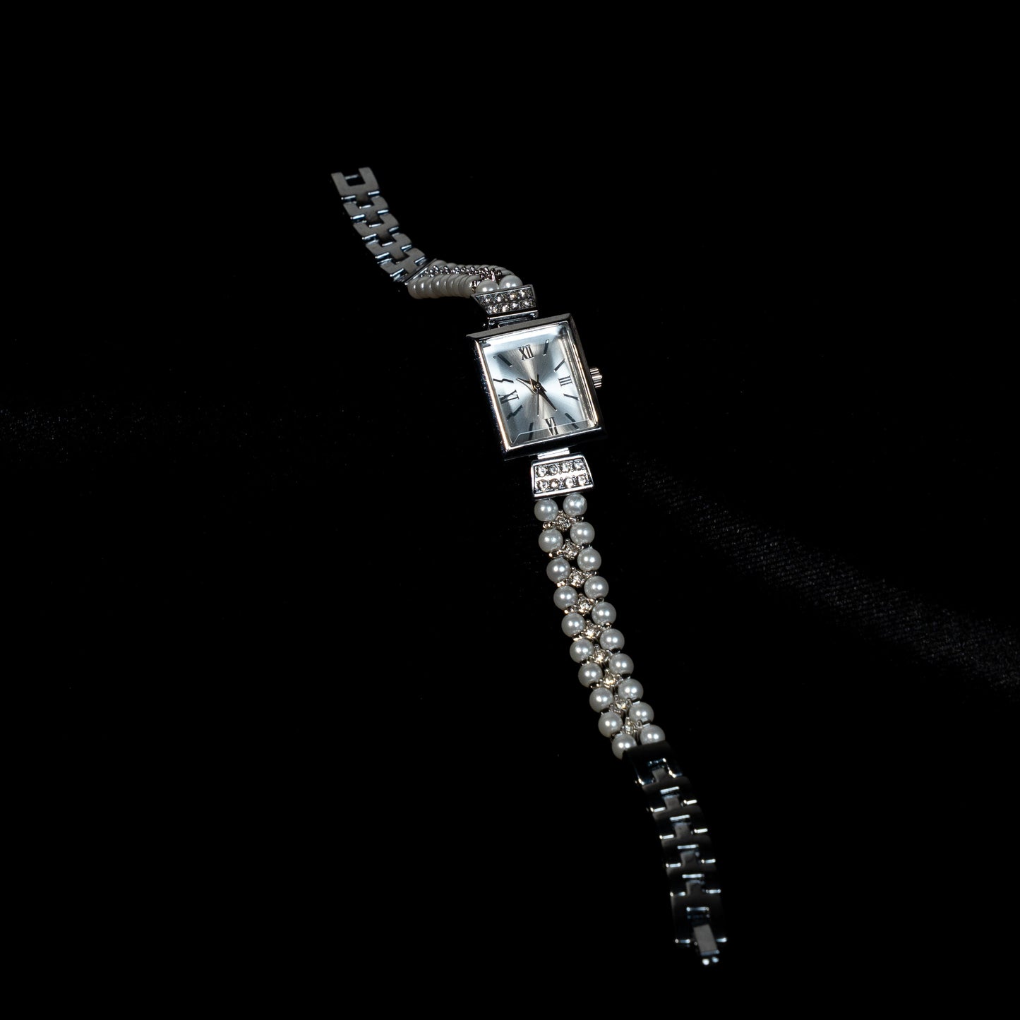 İnci Detaylı Dikdörtgen Kasa Kadın Saat