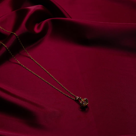 Minimal Tek Taş Detaylı İnce Zincir Kolye