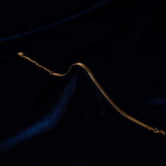 Düz Yüzeyli İnce Zincir Bileklik