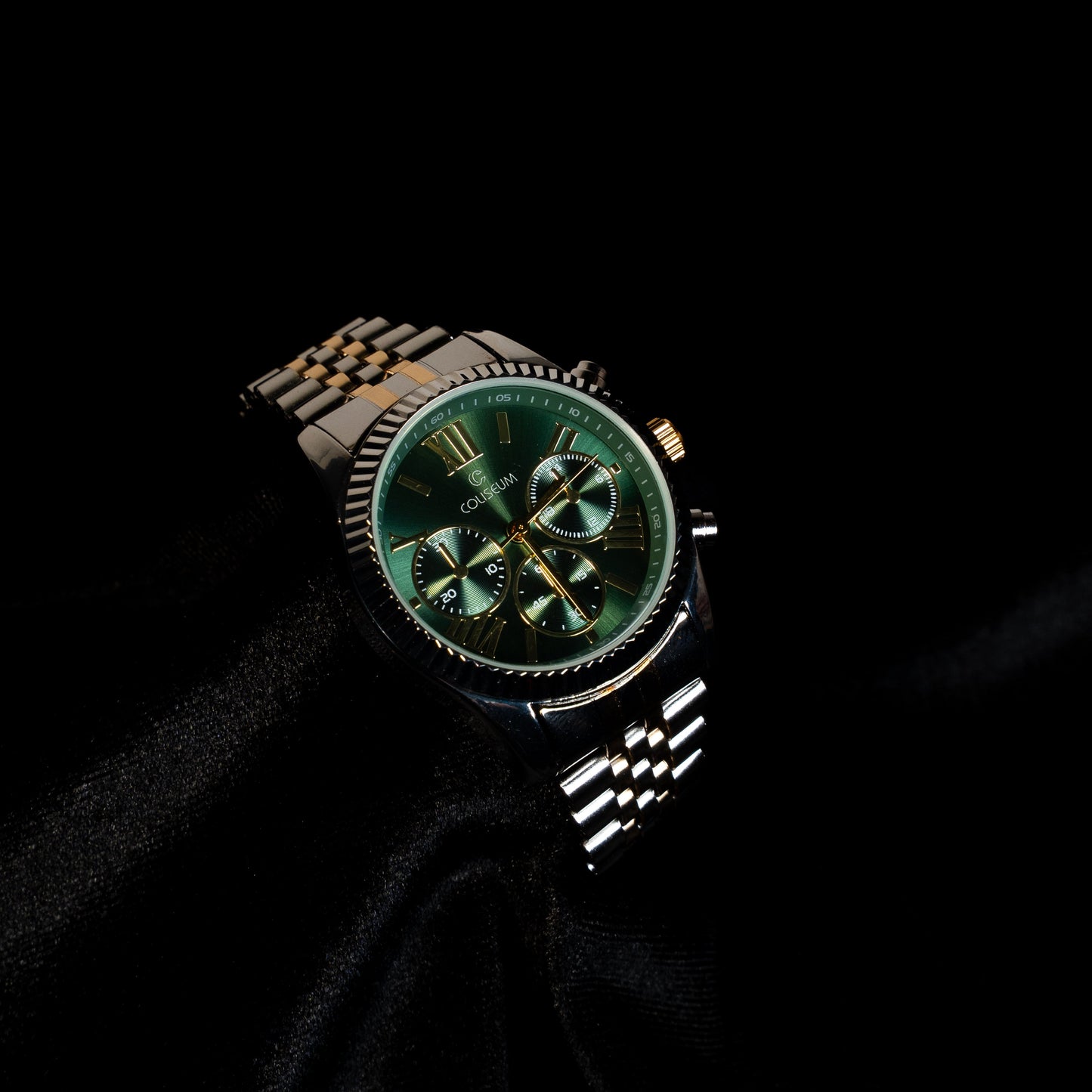 Yeşil Kadranlı Çok Fonksiyonlu Erkek Saat