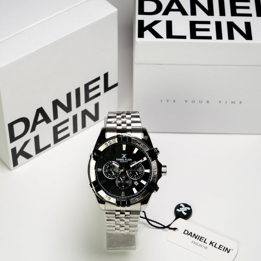 Daniel Klein Orijinal Erkek Kol Saati – Siyah Kadran Çelik Kordon