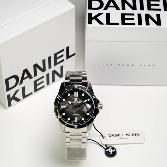 Daniel Klein Orijinal Erkek Kol Saati – Siyah Kadran Çelik Kordon