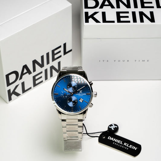 Daniel Klein Orijinal Erkek Kol Saati – Mavi Kadran Çelik Kordon