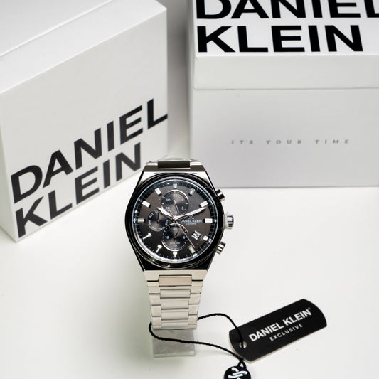 Daniel Klein Orijinal Erkek Kol Saati – Siyah Kadran Çelik Kordon