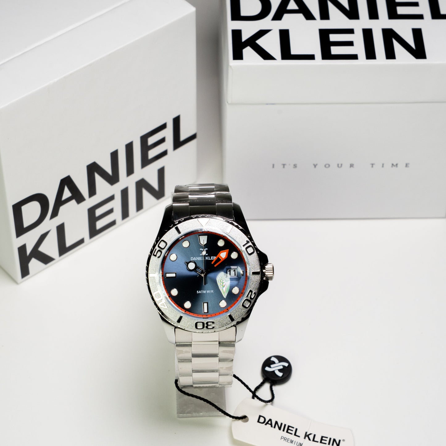 Daniel Klein Orijinal Erkek Kol Saati – Mavi Kadran Çelik Kordon