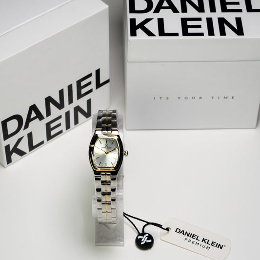 Daniel Klein Orijinal Kadın Kol Saati – Gold Detaylı Dikdörtgen Kasa