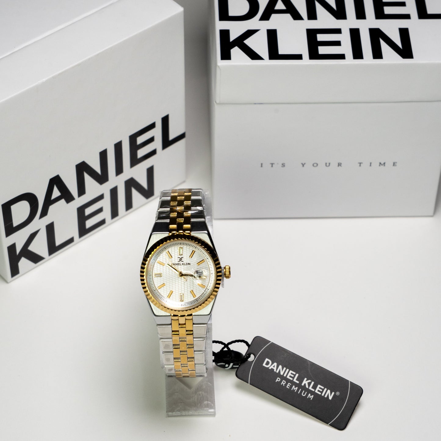Daniel Klein Orijinal Kadın Kol Saati – Gold & Silver Metal Kordon