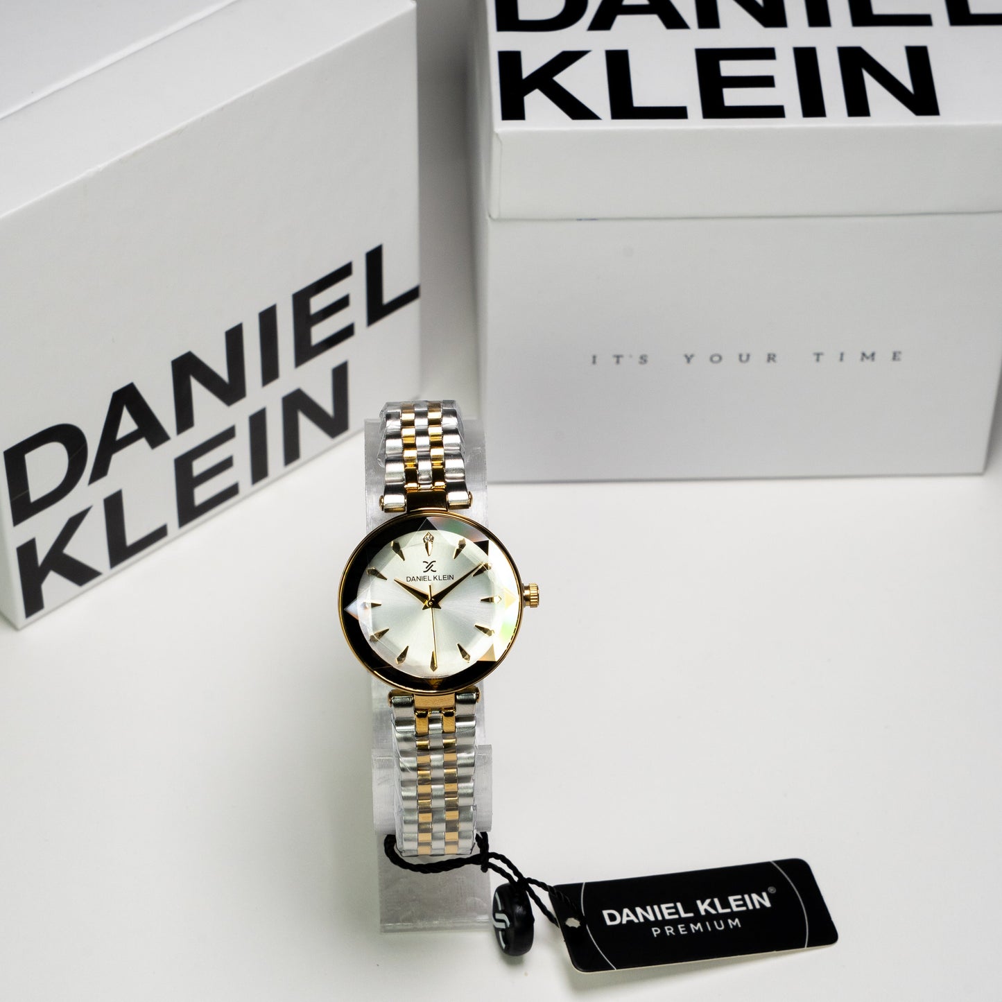 Daniel Klein Orijinal Kadın Kol Saati – Gold Kasa & Gümüş-Gold Metal Kordon