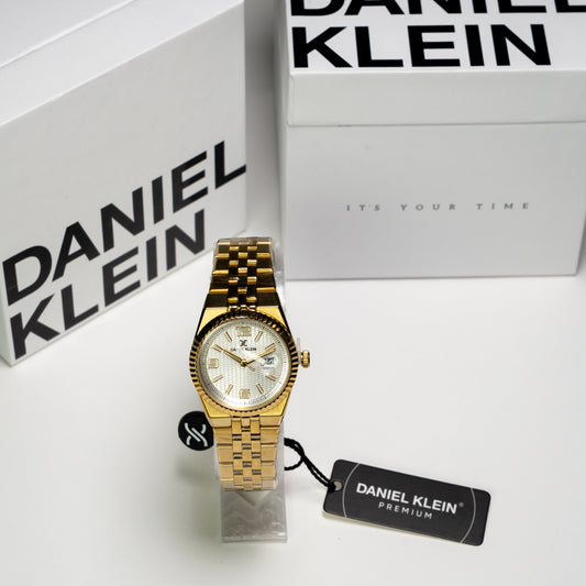 Daniel Klein Orijinal Kadın Kol Saati – Altın Renk Metal Kordon