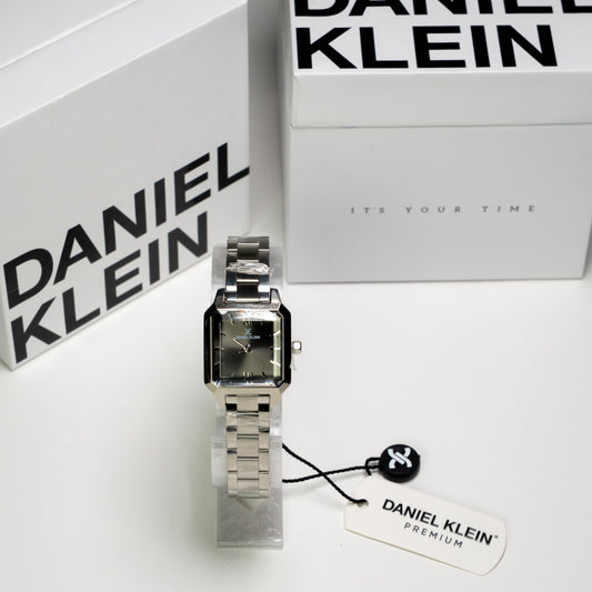 Daniel Klein Orijinal Kadın Kol Saati – Kare Kasa & Gümüş Metal Kordon