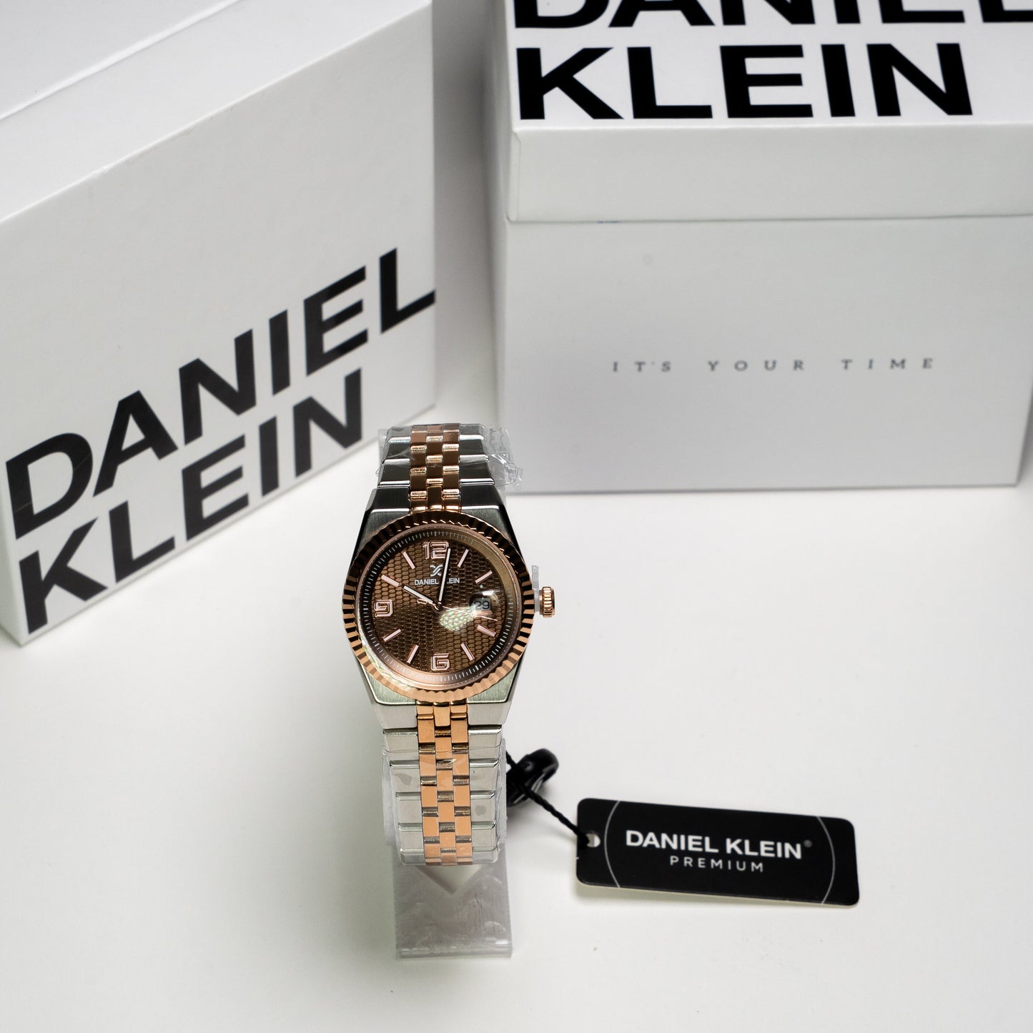 Daniel Klein Orijinal Kadın Kol Saati – Rose Gold & Gümüş Metal Kordon