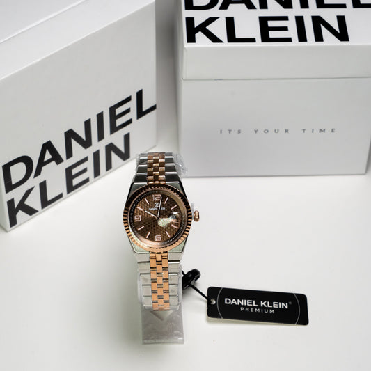 Daniel Klein Orijinal Kadın Kol Saati – Rose Gold & Gümüş Metal Kordon