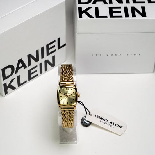 Daniel Klein Orijinal Kadın Kol Saati – Gold Hasır Kordon